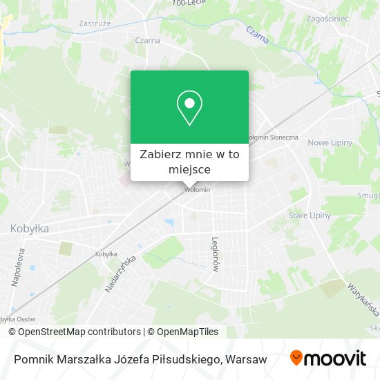 Mapa Pomnik Marszałka Józefa Piłsudskiego