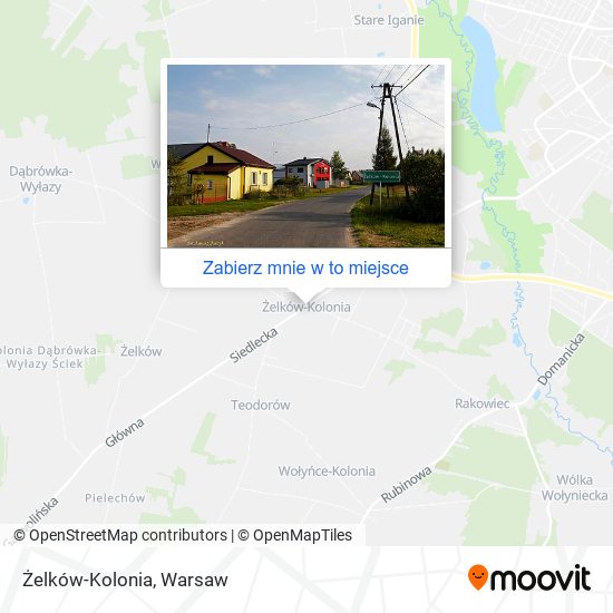 Mapa Żelków-Kolonia