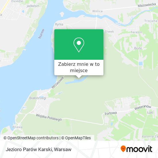 Mapa Jezioro Parów Karski