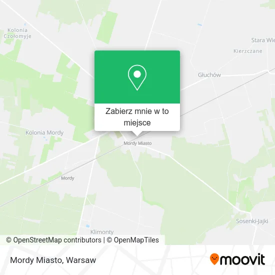 Mapa Mordy Miasto