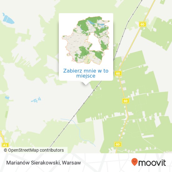 Mapa Marianów Sierakowski