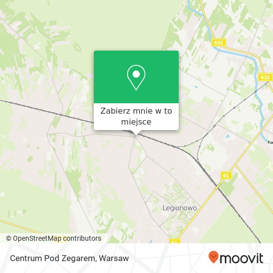 Mapa Centrum Pod Zegarem