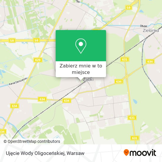 Mapa Ujęcie Wody Oligoceńskiej