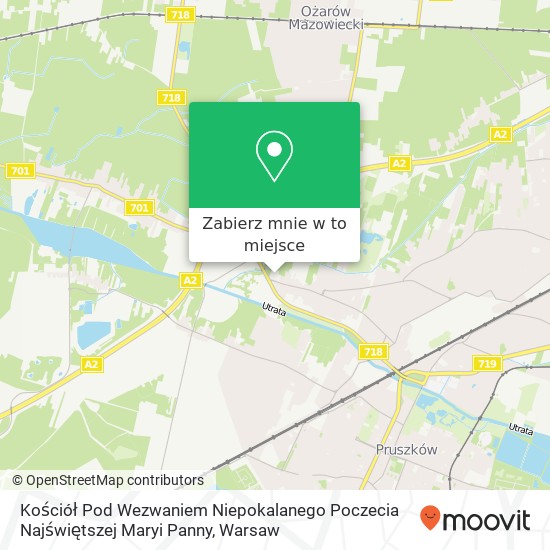 Mapa Kościół Pod Wezwaniem Niepokalanego Poczecia Najświętszej Maryi Panny