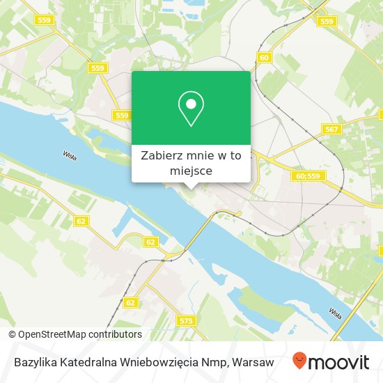 Mapa Bazylika Katedralna Wniebowzięcia Nmp