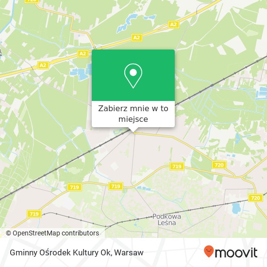 Mapa Gminny Ośrodek Kultury Ok