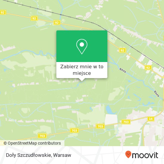 Mapa Doły Szczudłowskie