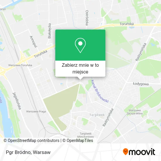 Mapa Pgr Bródno