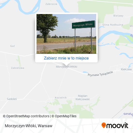 Mapa Morzyczyn-Włóki