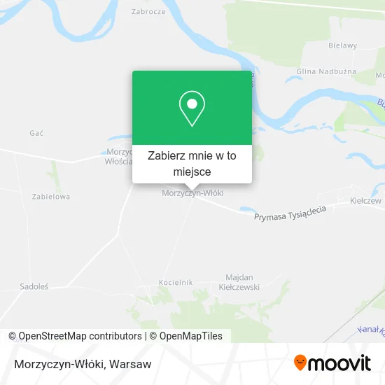 Mapa Morzyczyn-Włóki