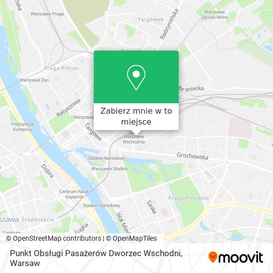 Mapa Punkt Obsługi Pasażerów Dworzec Wschodni