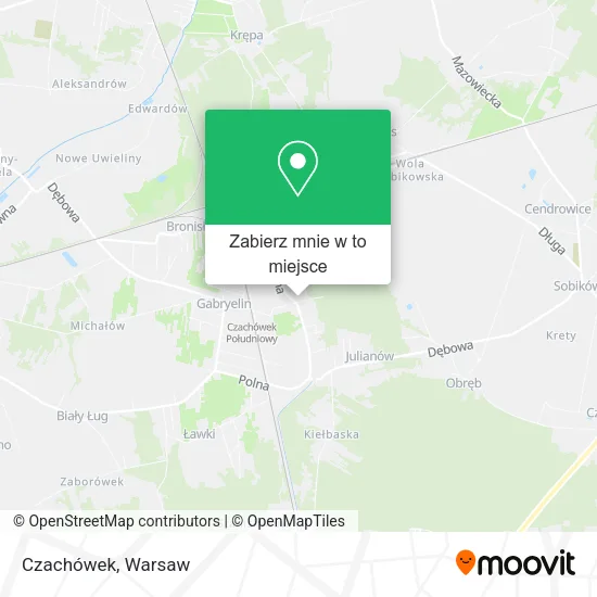 Mapa Czachówek