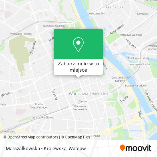 Mapa Marszałkowska - Królewska