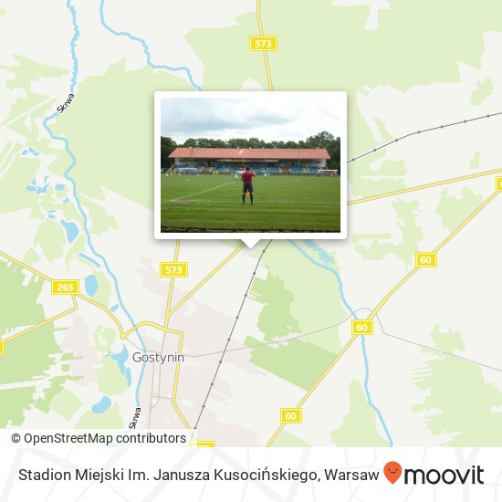 Mapa Stadion Miejski Im. Janusza Kusocińskiego