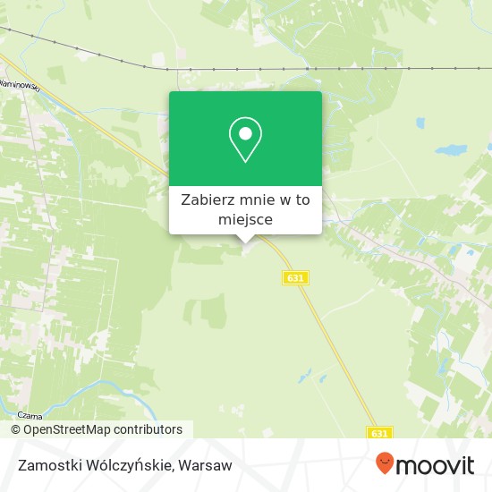 Mapa Zamostki Wólczyńskie