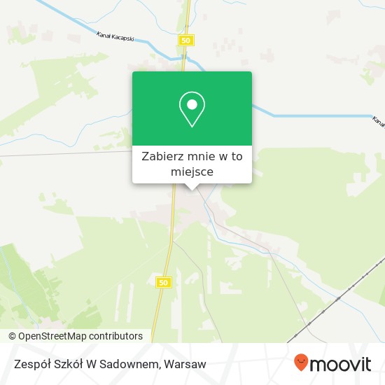 Mapa Zespół Szkół W Sadownem