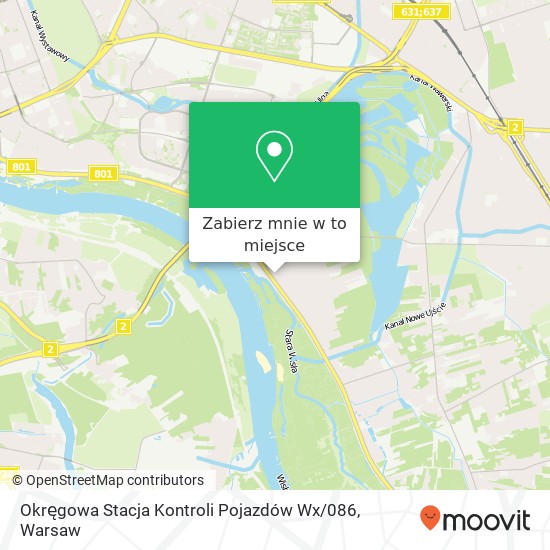 Mapa Okręgowa Stacja Kontroli Pojazdów Wx / 086