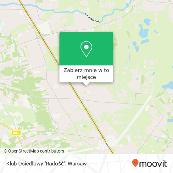 Mapa Klub Osiedlowy "Radość"