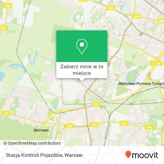 Mapa Stacja Kontroli Pojazdów