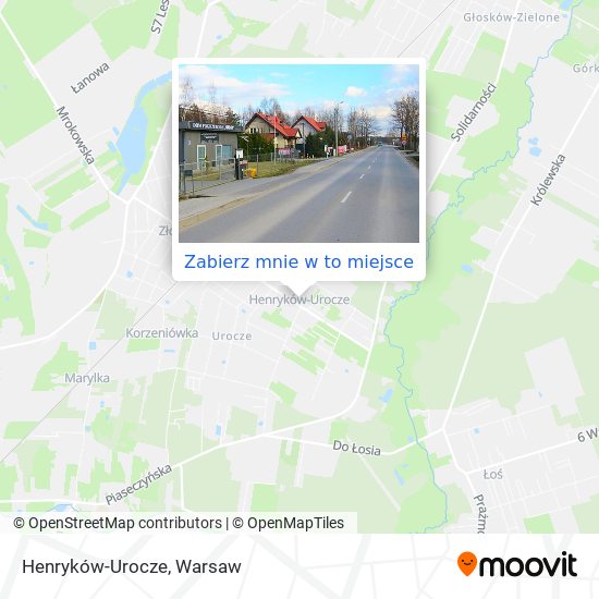 Mapa Henryków-Urocze