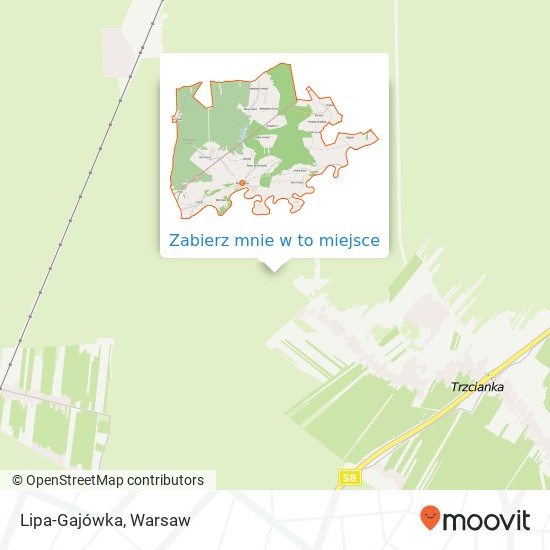 Mapa Lipa-Gajówka