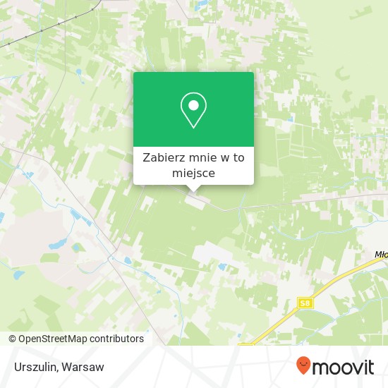 Mapa Urszulin