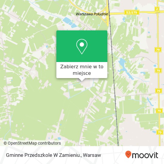 Mapa Gminne Przedszkole W Zamieniu.