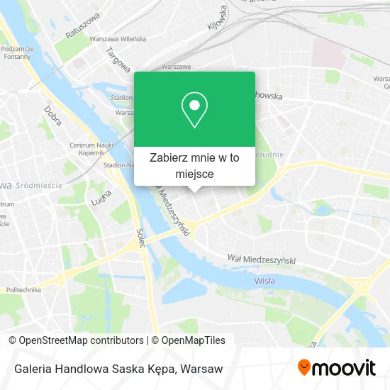 Mapa Galeria Handlowa Saska Kępa
