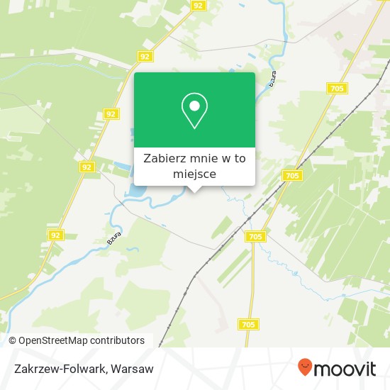 Mapa Zakrzew-Folwark