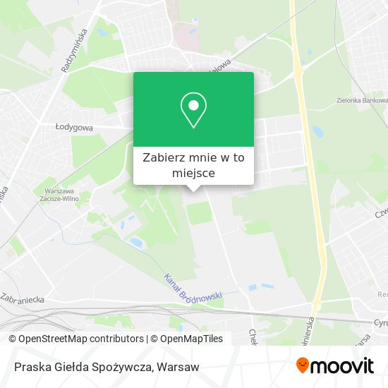 Mapa Praska Giełda Spożywcza