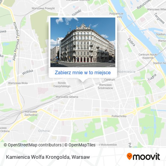 Mapa Kamienica Wolfa Krongolda