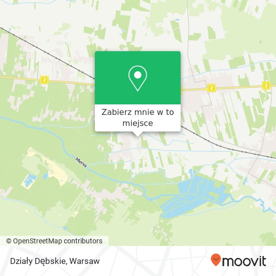 Mapa Działy Dębskie