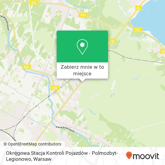 Mapa Okręgowa Stacja Kontroli Pojazdów - Polmozbyt-Legionowo