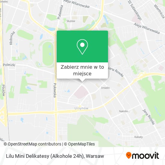 Mapa Lilu Mini Delikatesy (Alkohole 24h)