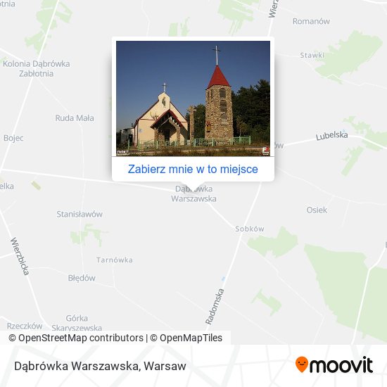 Mapa Dąbrówka Warszawska