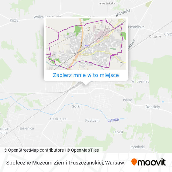 Mapa Społeczne Muzeum Ziemi Tłuszczańskiej