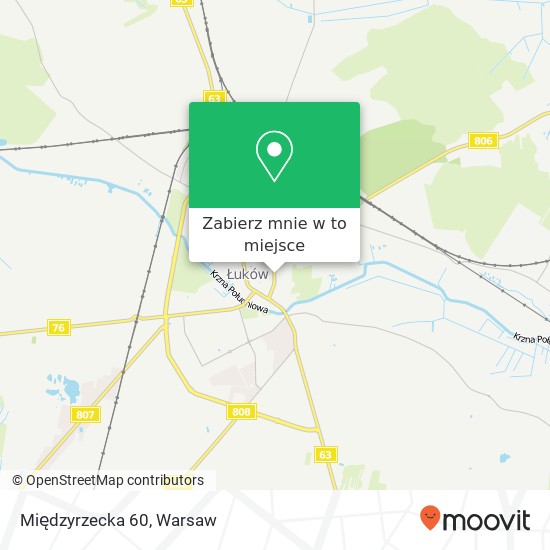 Mapa Międzyrzecka 60