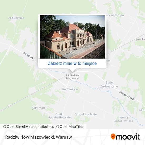 Mapa Radziwiłłów Mazowiecki