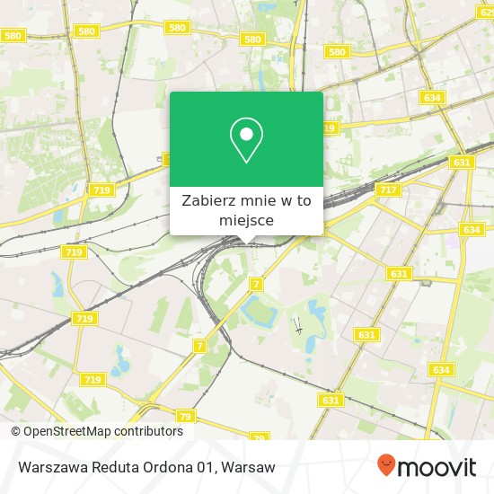 Mapa Warszawa Reduta Ordona 01