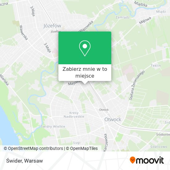 Mapa Świder