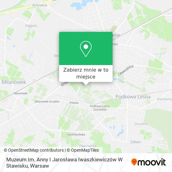 Mapa Muzeum Im. Anny I Jarosława Iwaszkiewiczów W Stawisku