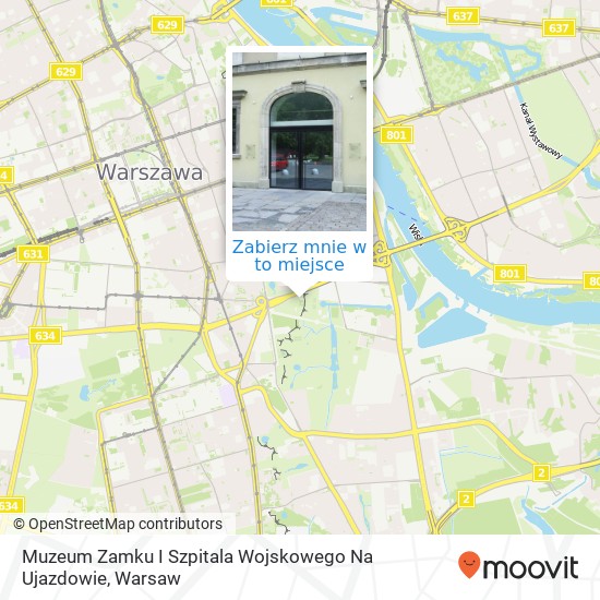 Mapa Muzeum Zamku I Szpitala Wojskowego Na Ujazdowie