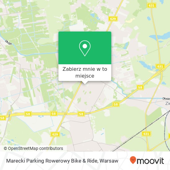 Mapa Marecki Parking Rowerowy Bike & Ride