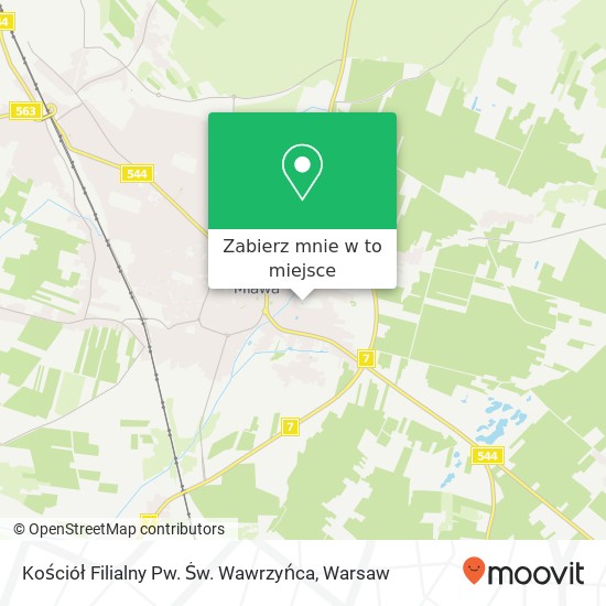 Mapa Kościół Filialny Pw. Św. Wawrzyńca