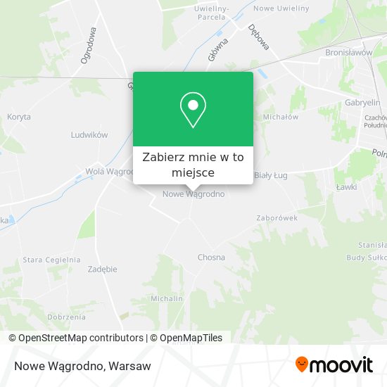 Mapa Nowe Wągrodno