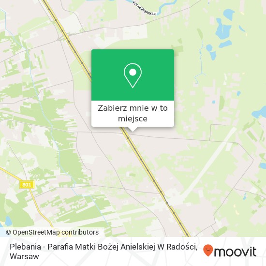 Mapa Plebania - Parafia Matki Bożej Anielskiej W Radości