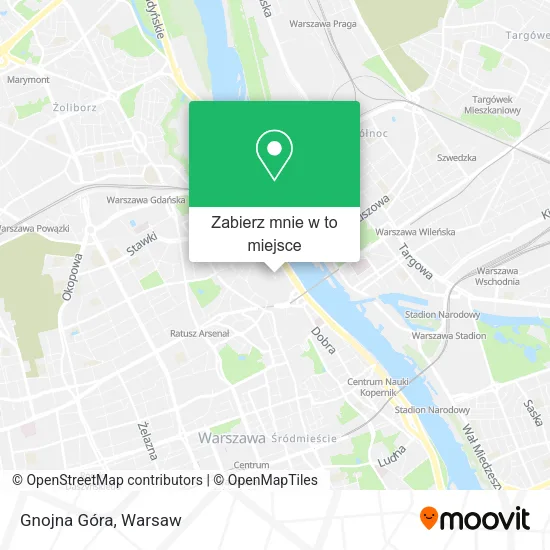 Mapa Gnojna Góra