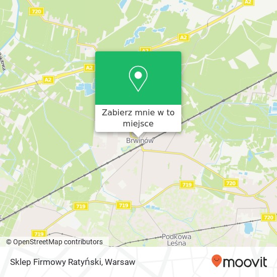 Mapa Sklep Firmowy Ratyński