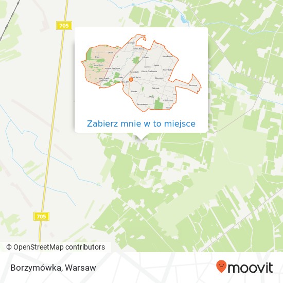 Mapa Borzymówka