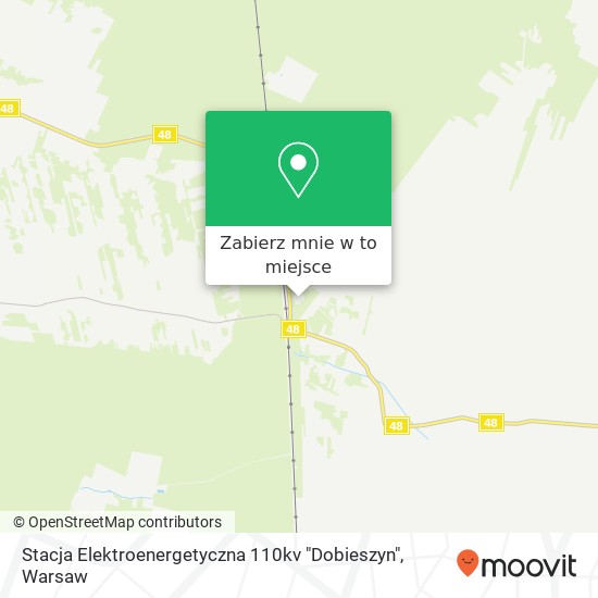 Mapa Stacja Elektroenergetyczna 110kv "Dobieszyn"